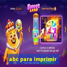 abc para imprimir